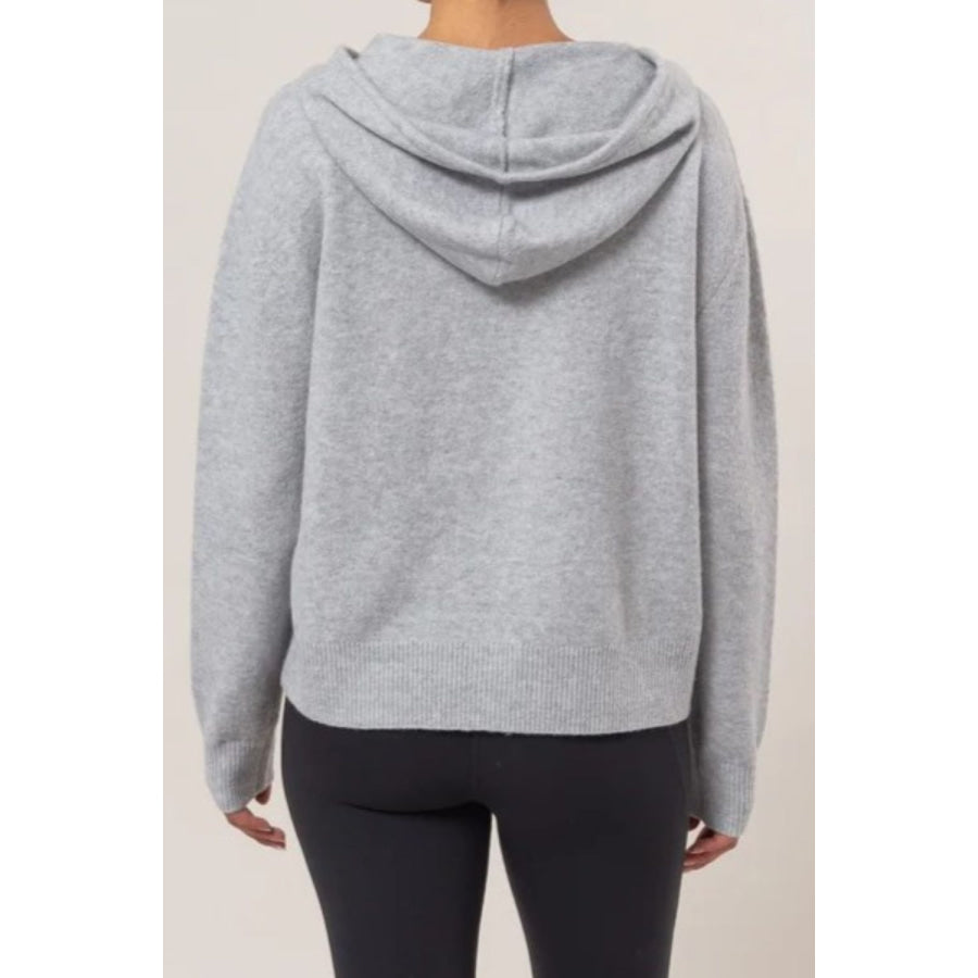 HYFVE Drawstring Long Sleeve Hooded Sweater Apparel and Accessories