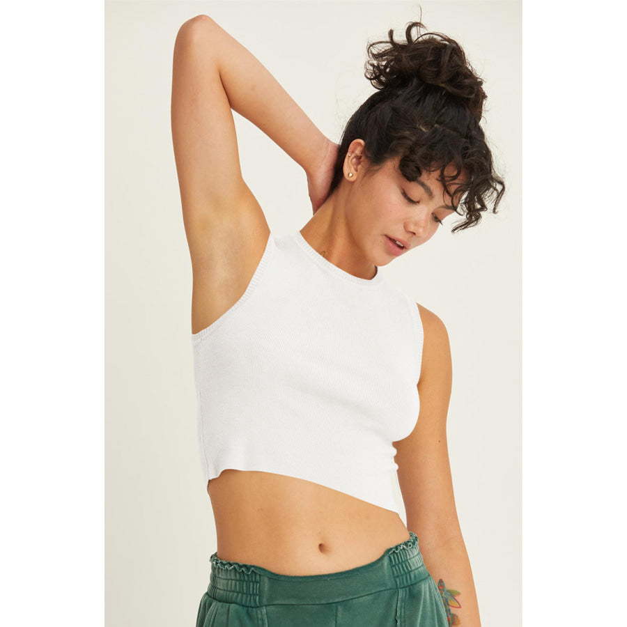 HYFVE Ribbed Knit Cropped Tank Apparel and Accessories