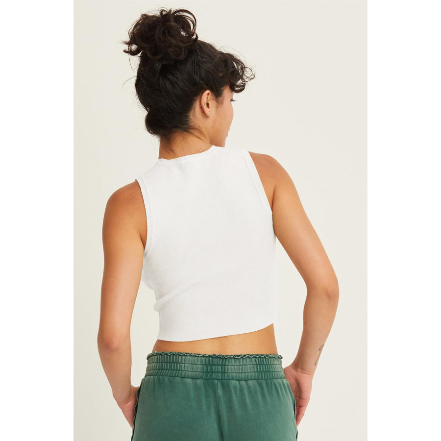 HYFVE Ribbed Knit Cropped Tank Apparel and Accessories