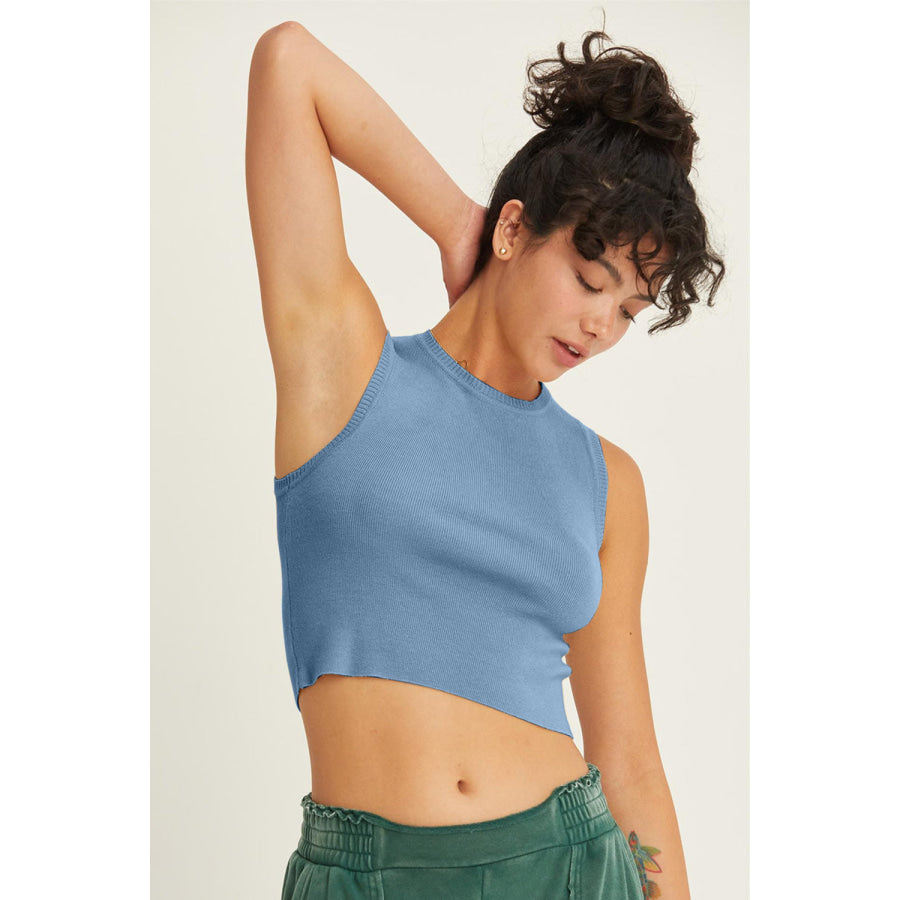 HYFVE Ribbed Knit Cropped Tank Apparel and Accessories