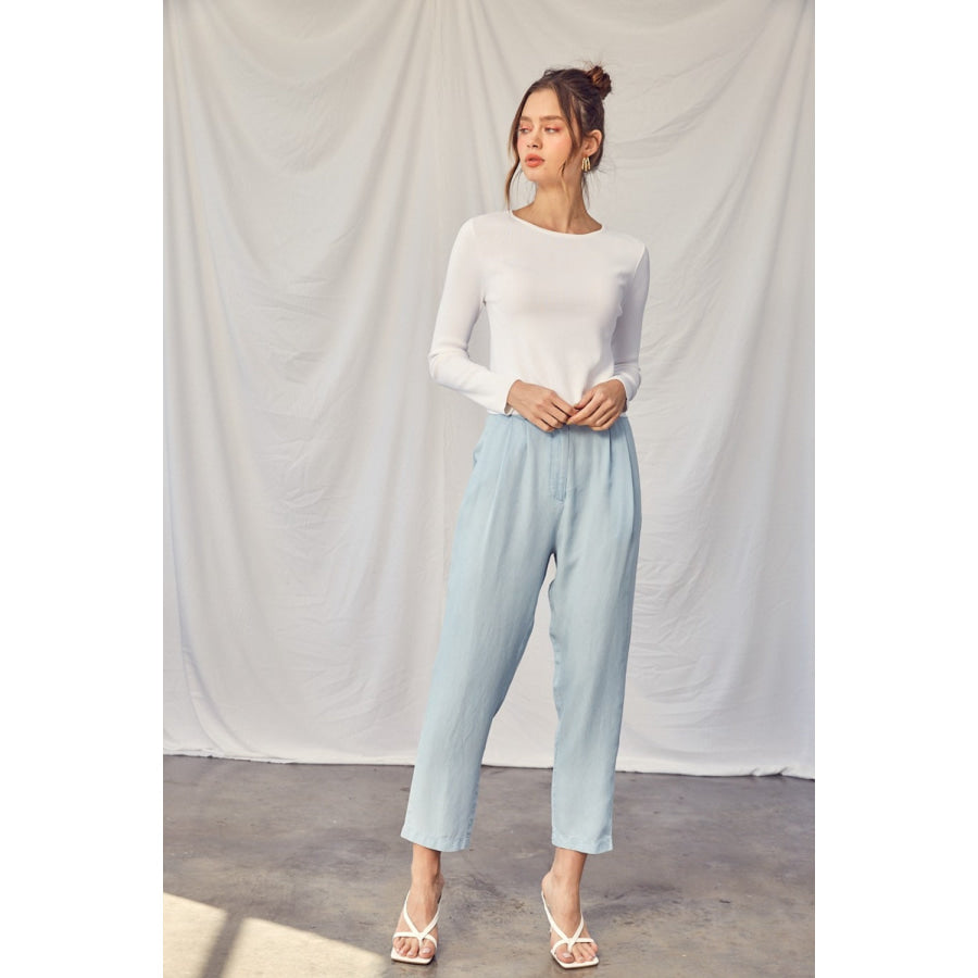 Idem Ditto Twisted Backless Long Sleeve Knit Top Apparel and Accessories