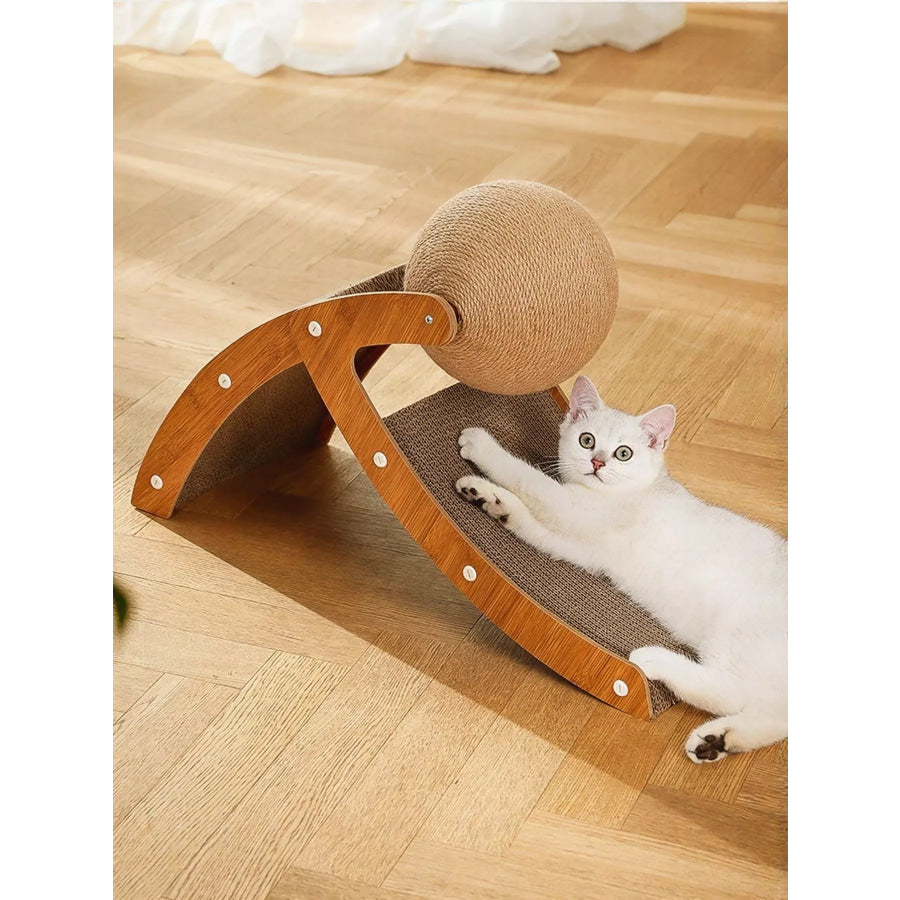 Interactive Ball & Ramp Cat Scratching Post Apparel and Accessories
