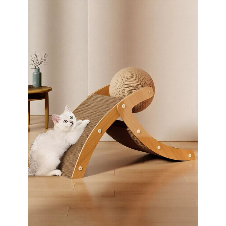 Interactive Ball & Ramp Cat Scratching Post Apparel and Accessories