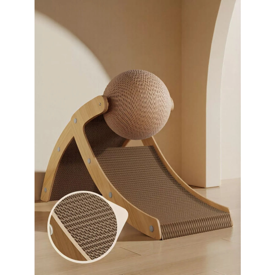 Interactive Ball & Ramp Cat Scratching Post Apparel and Accessories