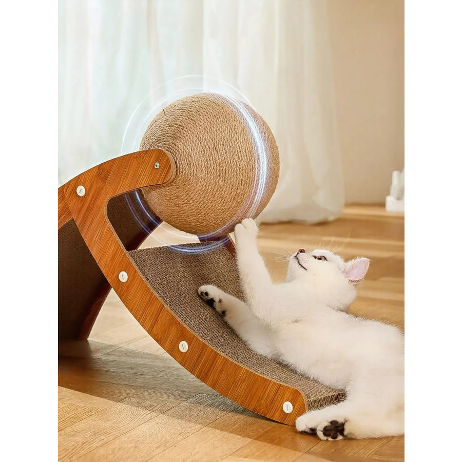 Interactive Ball & Ramp Cat Scratching Post Apparel and Accessories