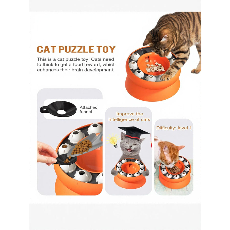 Interactive Cat Treat Dispenser Puzzle Toy Apparel and Accessories