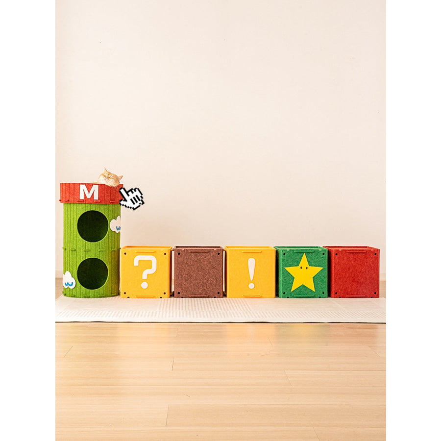 Interactive Cube Cat House & Tunnel System Apparel and Accessories