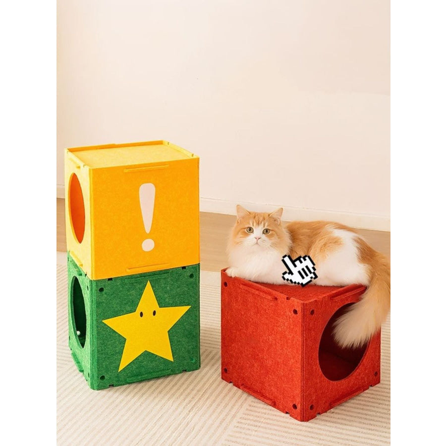 Interactive Cube Cat House & Tunnel System Apparel and Accessories
