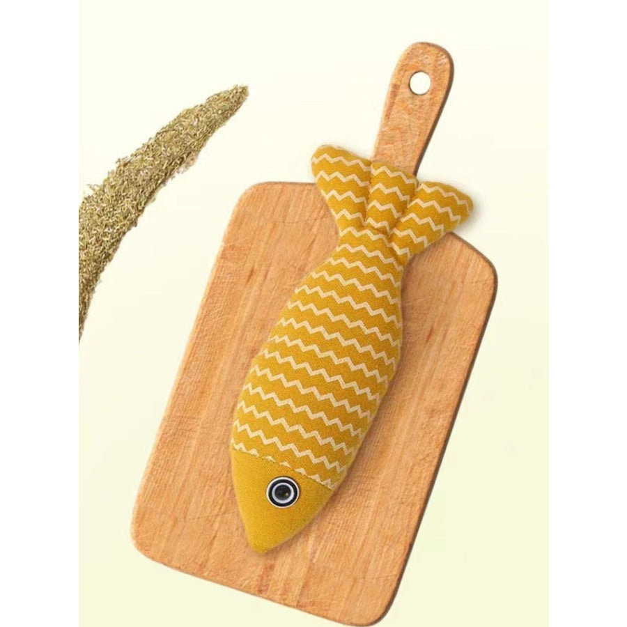 Interactive Fish Shape Pet Plush Toys Apparel and Accessories