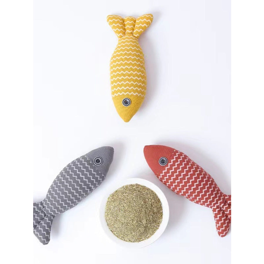 Interactive Fish Shape Pet Plush Toys Apparel and Accessories