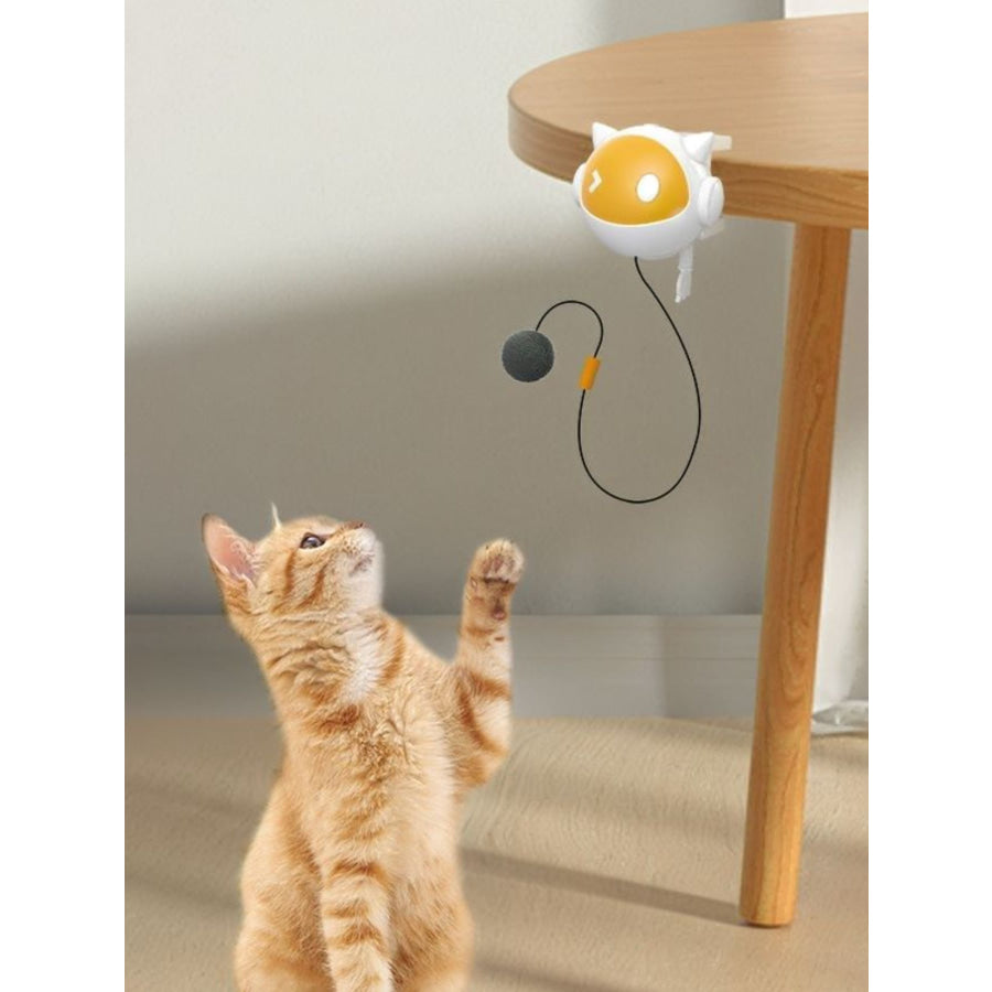 Interactive Hanging Cat Teaser Toy with Ball Gold / One Size Apparel and Accessories
