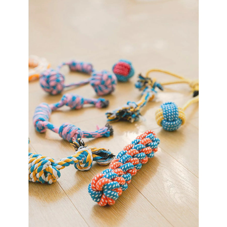 Interactive Rope Knot Pet Toys Apparel and Accessories