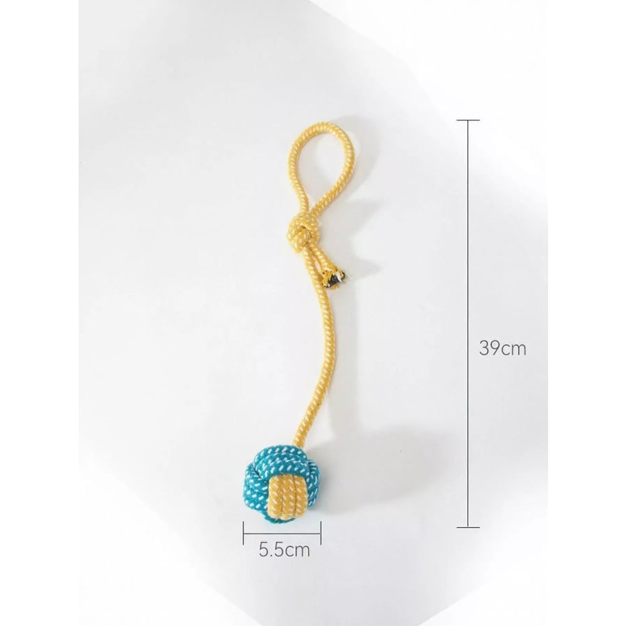 Interactive Rope Knot Pet Toys Ball 2 / ONESIZE Apparel and Accessories