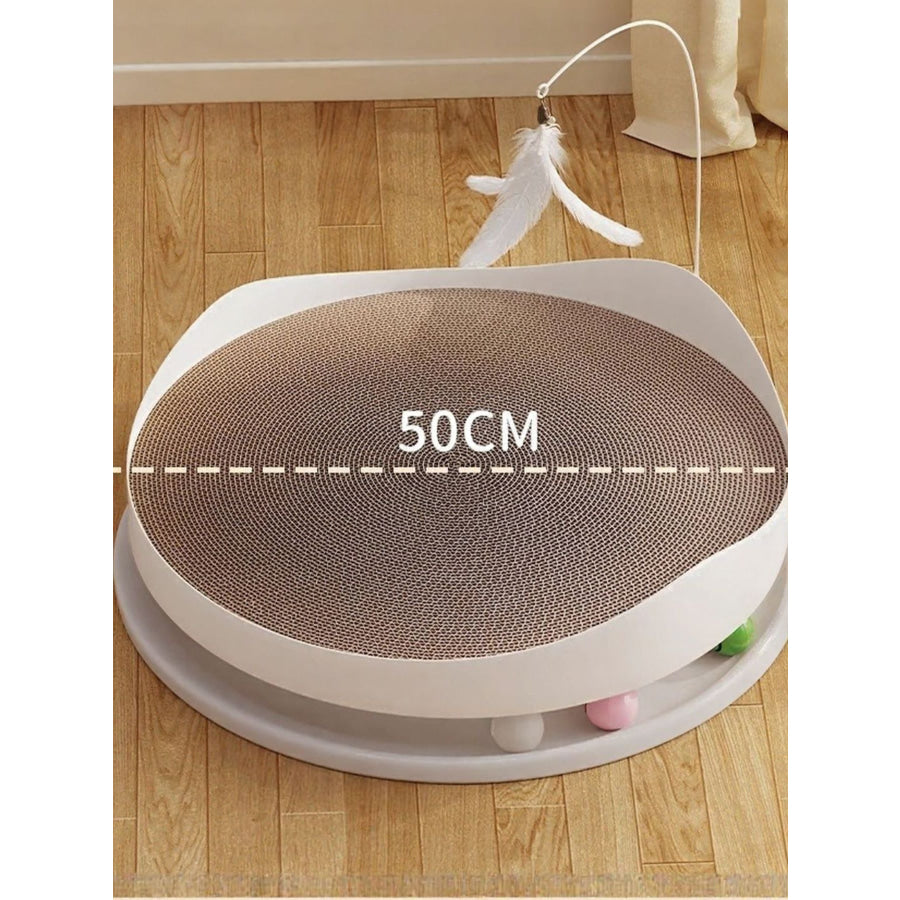 Interactive Round Cat Scratching Board Apparel and Accessories