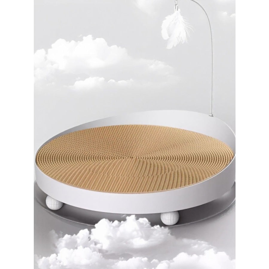 Interactive Round Cat Scratching Board Apparel and Accessories