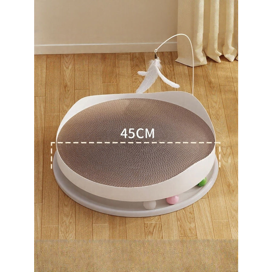 Interactive Round Cat Scratching Board Apparel and Accessories
