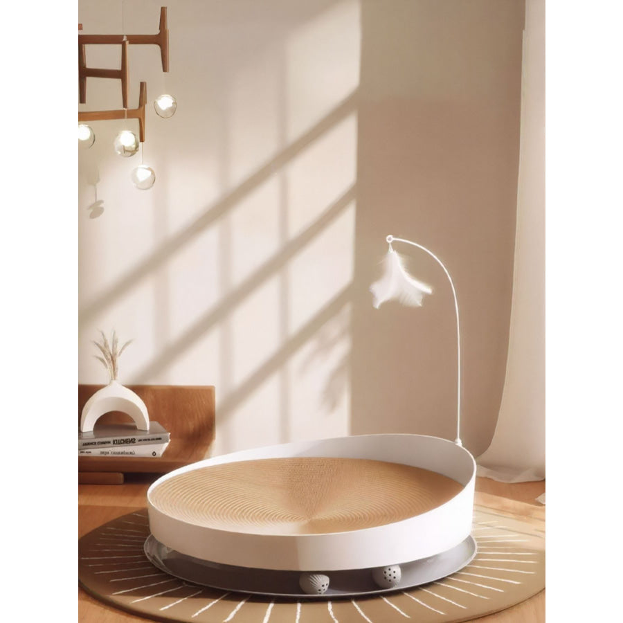 Interactive Round Cat Scratching Board Multifunctional Cat Scratching Board / L Apparel and Accessories