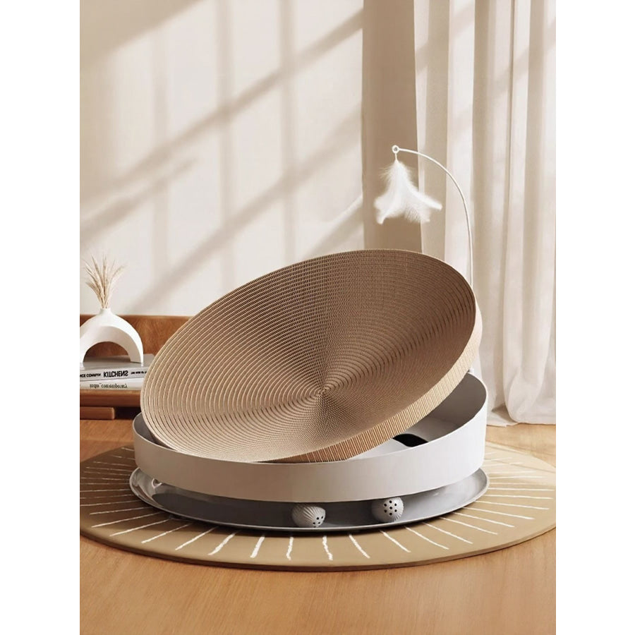 Interactive Round Cat Scratching Board Replacement Scratching Board / L Apparel and Accessories