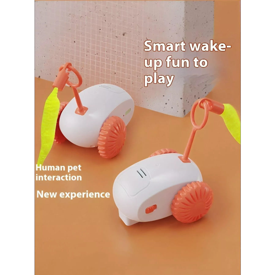 Interactive Self-Rotating Pet Teaser Toy Orange / One Size Apparel and Accessories