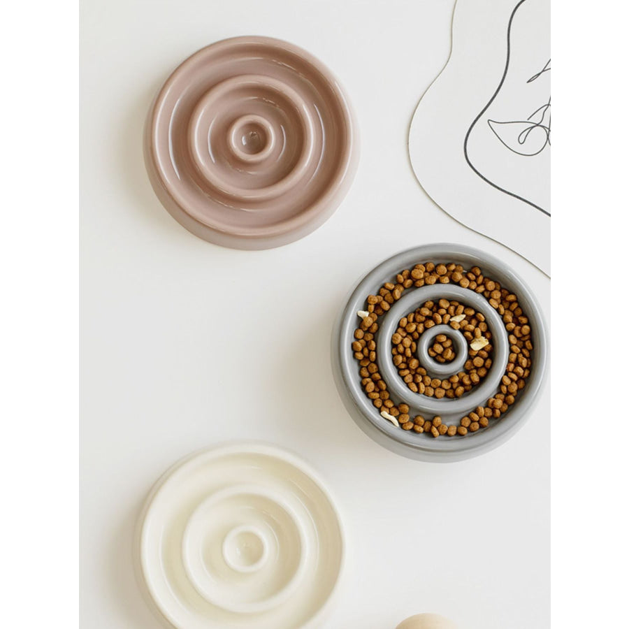 Interactive Slow Feeder Pet Bowl Apparel and Accessories