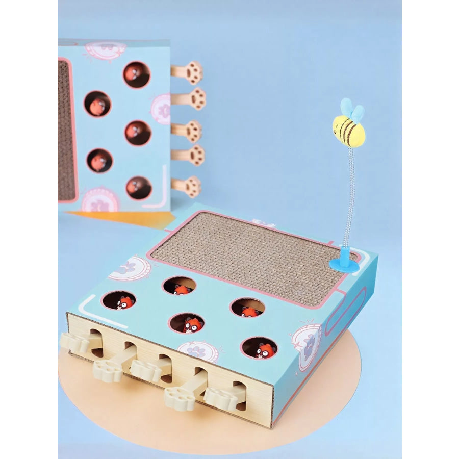Interactive Whack-A-Mole Cat Toy Box Apparel and Accessories