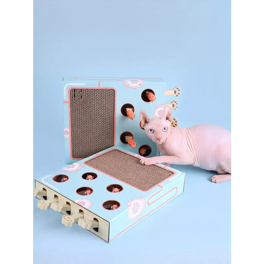 Interactive Whack-A-Mole Cat Toy Box Apparel and Accessories