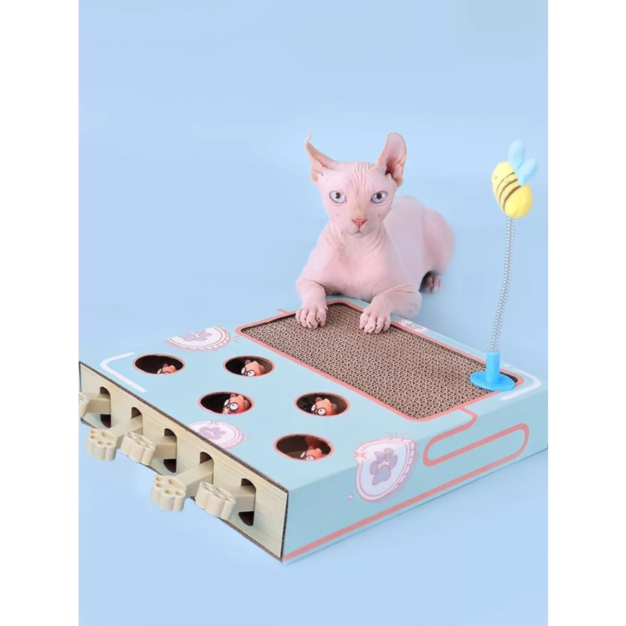 Interactive Whack-A-Mole Cat Toy Box Toy Box + Shaker / ONESIZE Apparel and Accessories