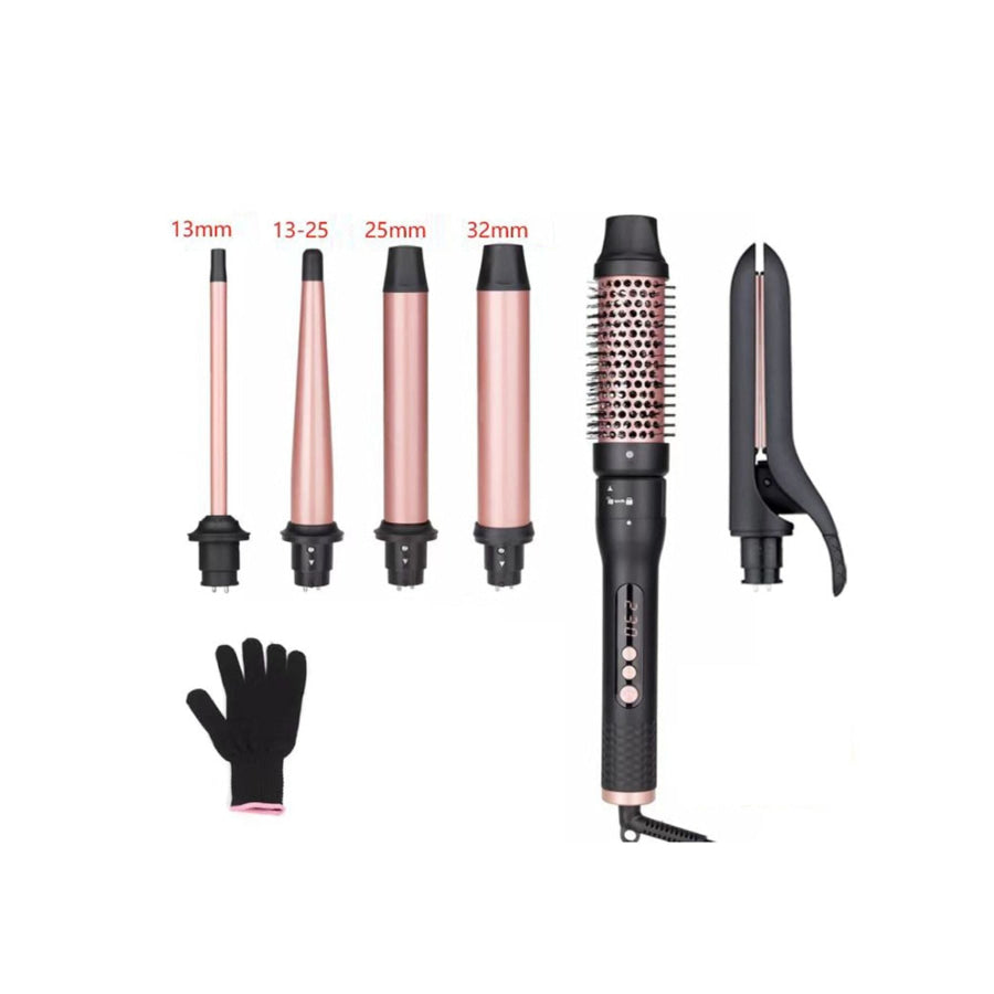 Interchangeable Curling Iron Black / European plug Apparel and Accessories