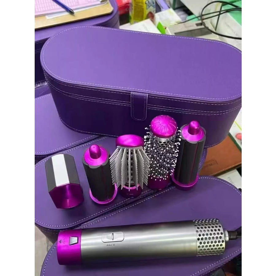 Interchangeable Curling Iron Wand Set Red-Violet / European plug Apparel and Accessories