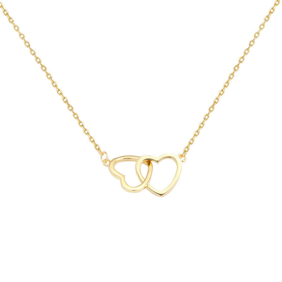 Interlocking Heart Pendant Necklace Apparel and Accessories