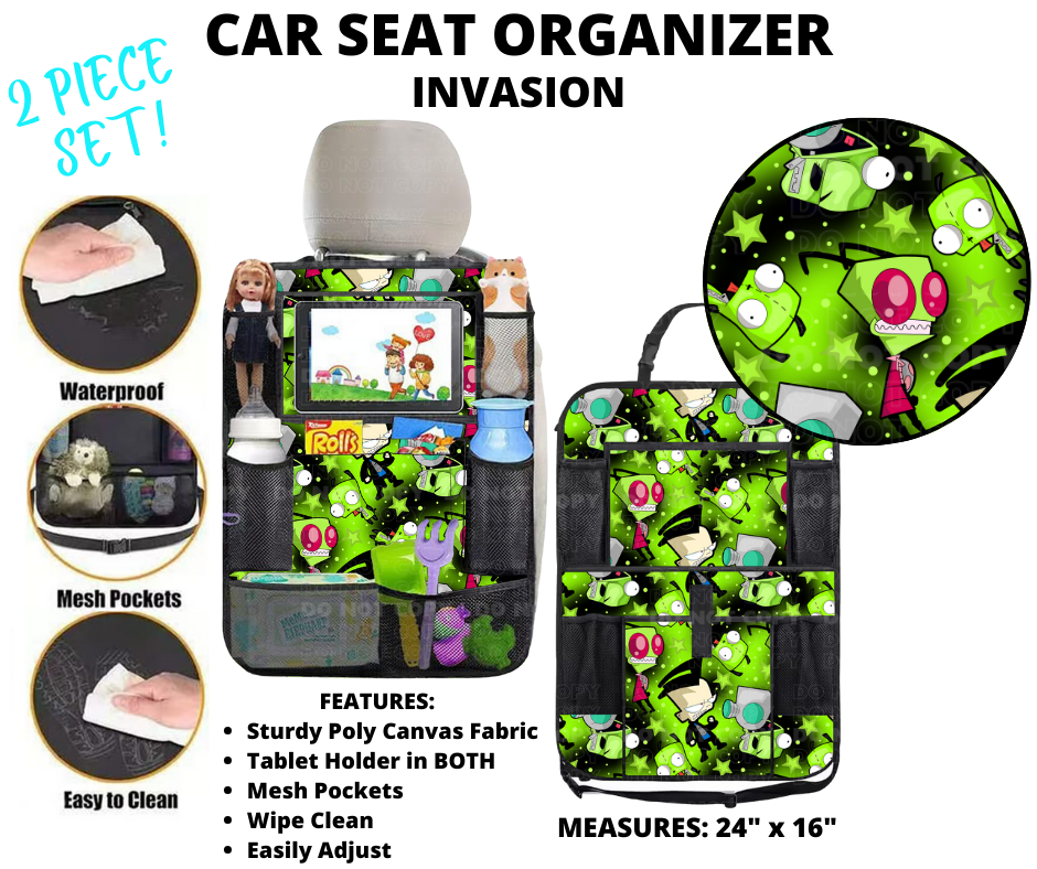 Preorder Custom 2-Piece Car Seat Organisers - Closes 2 Jan - ETA mid Apr 2025