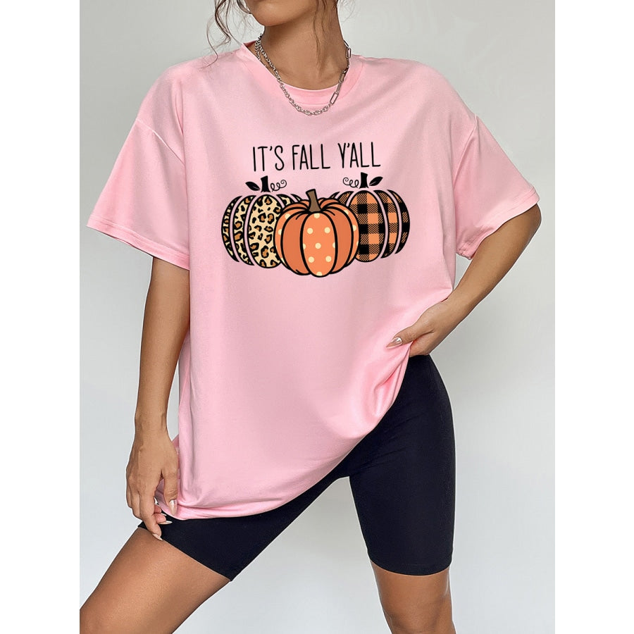 IT’S FALL Y’ALL Graphic T-Shirt Blush Pink / S