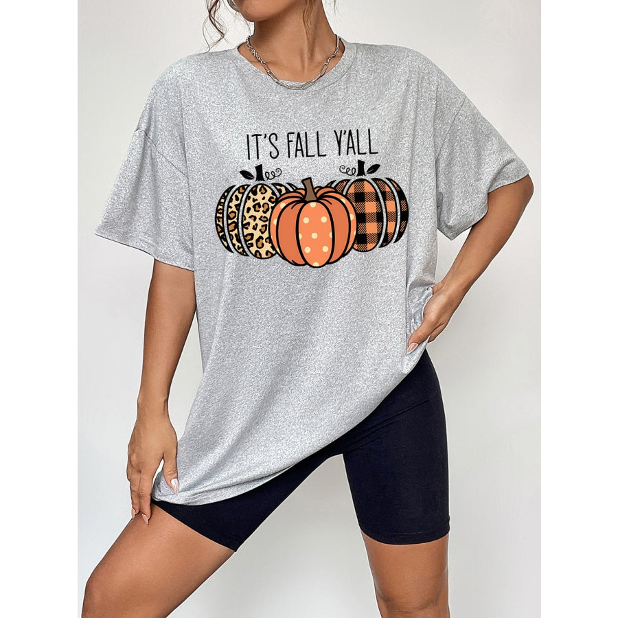 IT’S FALL Y’ALL Graphic T-Shirt Cloudy Blue / S