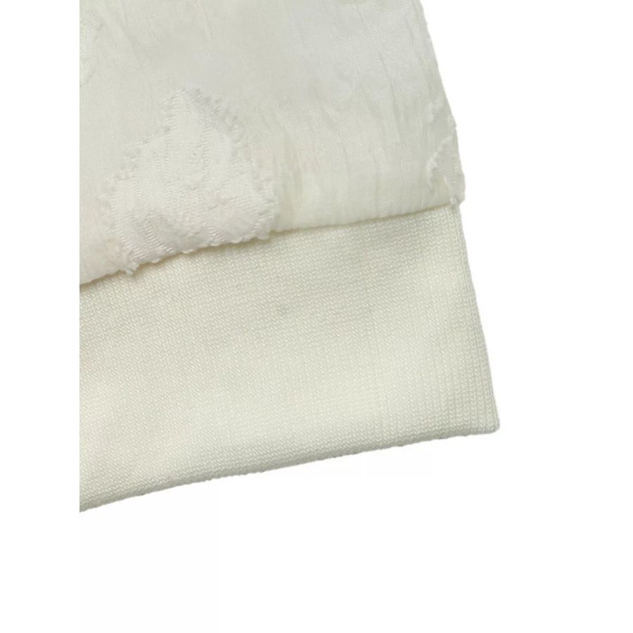 Jacquard Zip Up Long Sleeve Jacket Apparel and Accessories