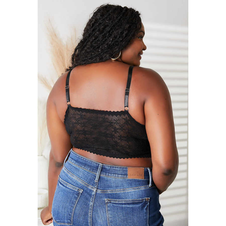 JadyK Skye Full Size Lace Bralette Black / S/M Apparel and Accessories
