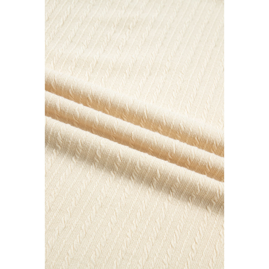 Jet Stream Half Buttons Ribbed Knit Wide Leg Jumpsuit Bottoms/Jumpsuits & Rompers