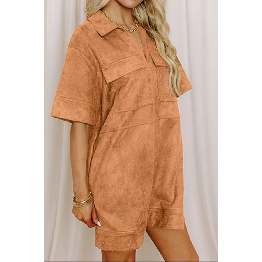 Johnny Collar Half Sleeve Dress Apparel and Accessories