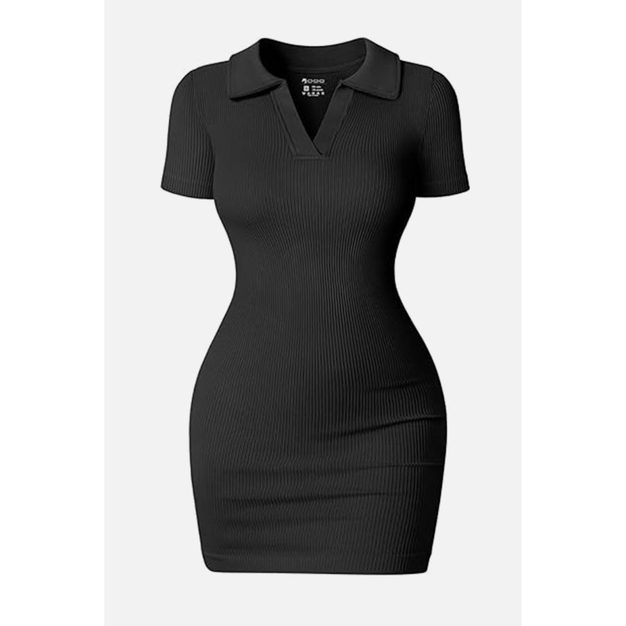 Johnny Collar Short Sleeve Active Dress Apparel and Accessories