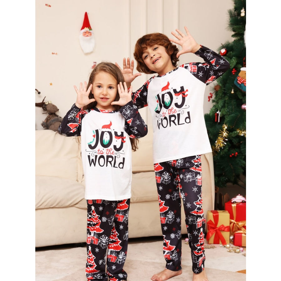 JOY TO THE WORLD Graphic Two-Piece Set