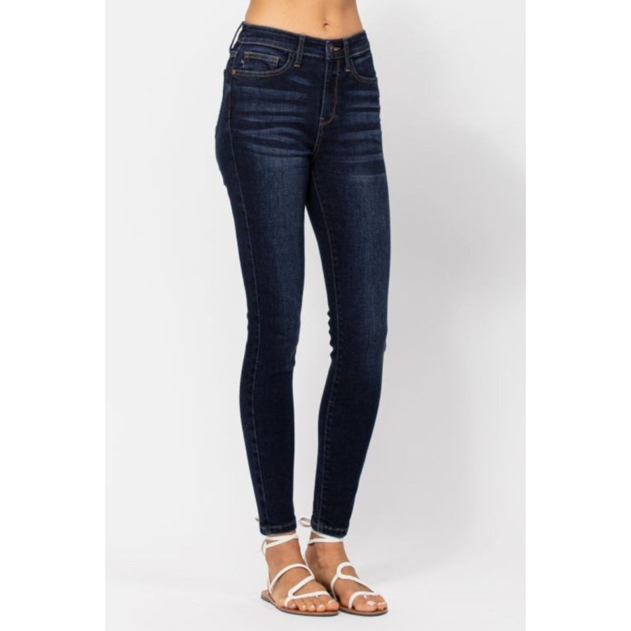 Judy Blue Full Size High Waist Handsand Skinny Jeans Apparel and Accessories