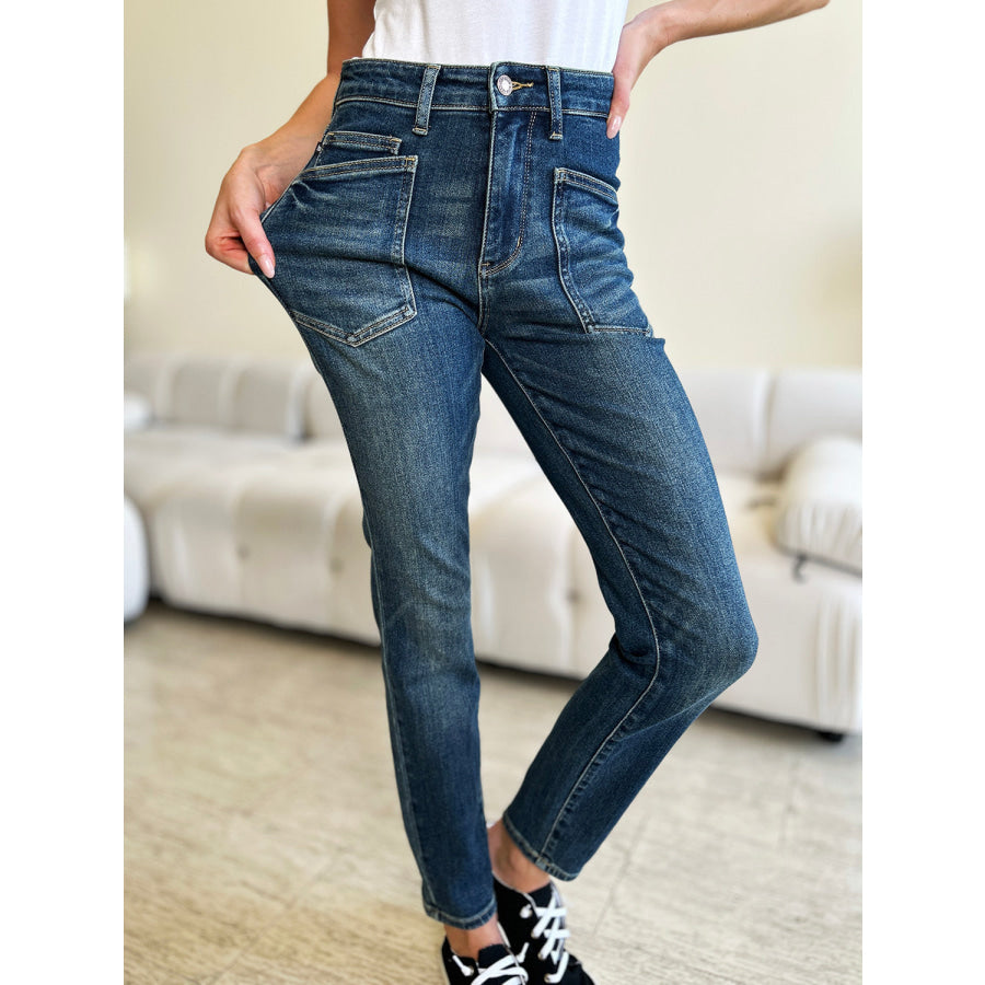 Judy Blue Full Size High Waist Skinny Jeans Apparel and Accessories