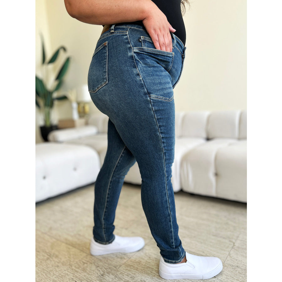 Judy Blue Full Size High Waist Skinny Jeans Apparel and Accessories