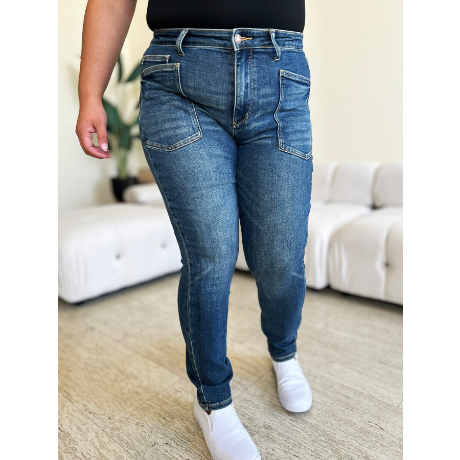 Judy Blue Full Size High Waist Skinny Jeans Dark / 0/24 Apparel and Accessories