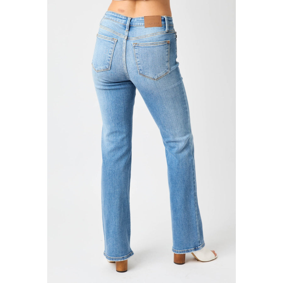 Judy Blue Full Size High Waist Straight Jeans Medium / 0(24) Apparel and Accessories