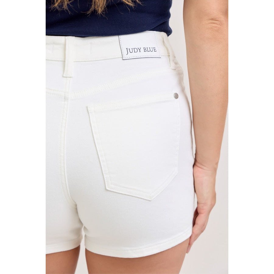 Judy Blue Full Size High-Waisted Slim Short Plus Size Apparel and Accessories