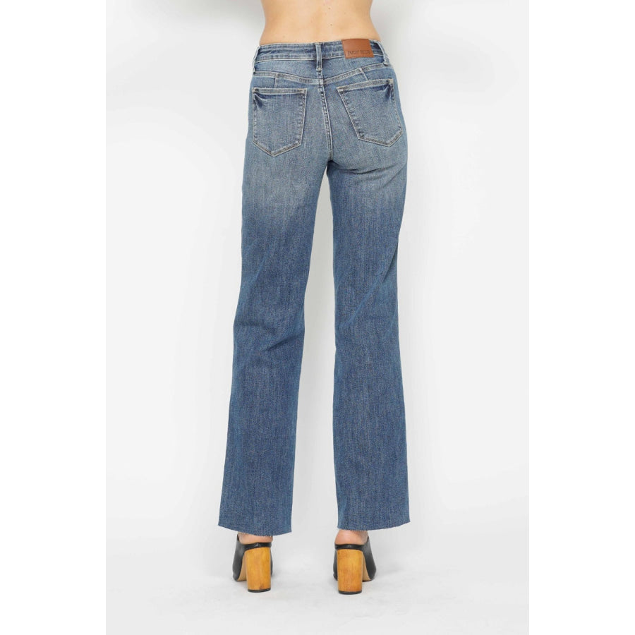 Judy Blue Full Size Tummy Control Straight Jeans Medium / Apparel and Accessories