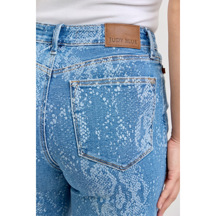 Judy Blue High Rise Ankle Wide Leg Jeans Apparel and Accessories