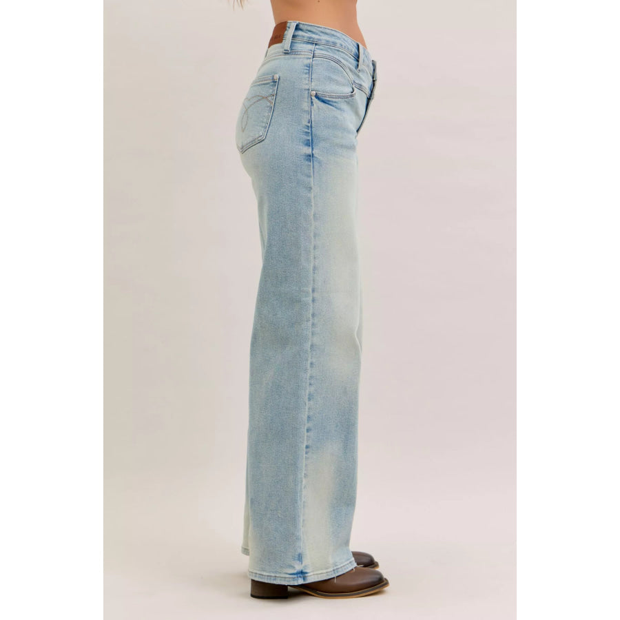 Judy Blue High Waist Column Straight Jeans Apparel and Accessories