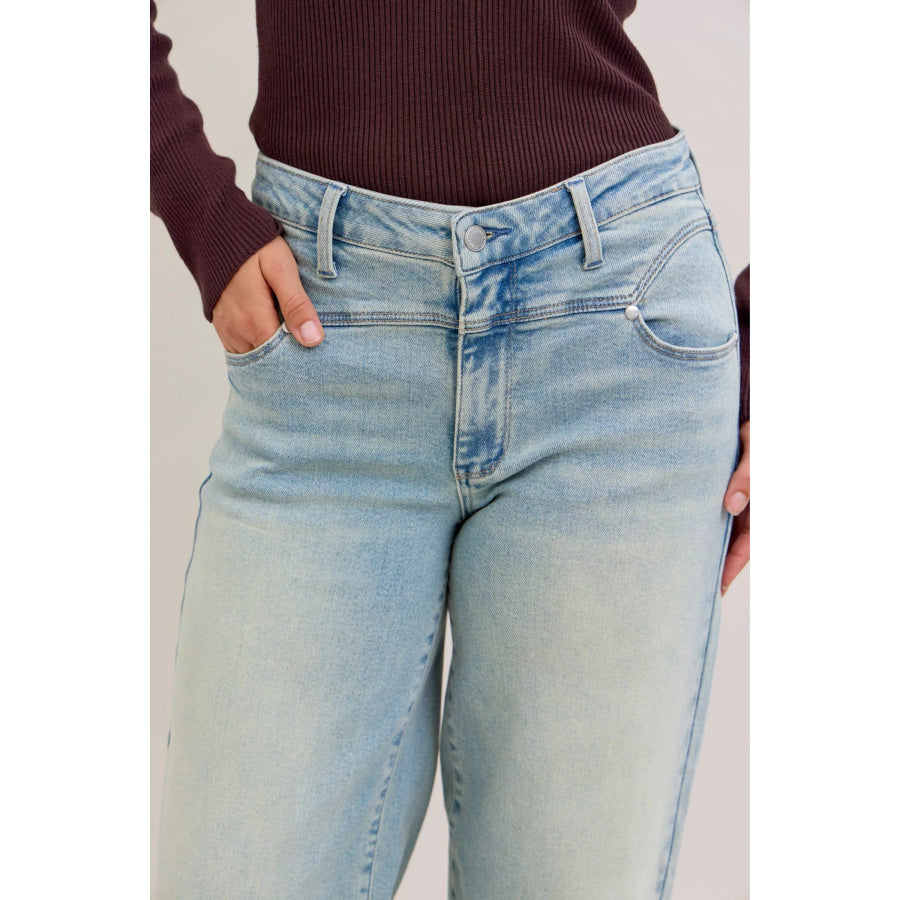 Judy Blue High Waist Column Straight Jeans Apparel and Accessories