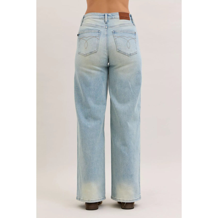Judy Blue High Waist Column Straight Jeans Apparel and Accessories